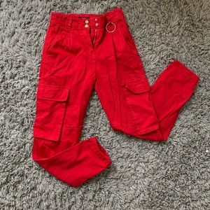 Red cargo pants⚡️